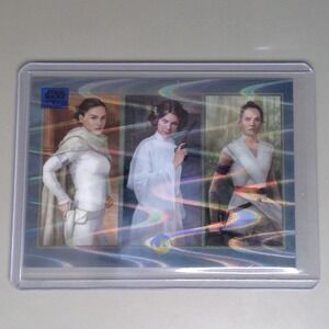 Topps Star Wars Galaxy Ages Wave Refractor /175 Leia Rey Padme Amidala